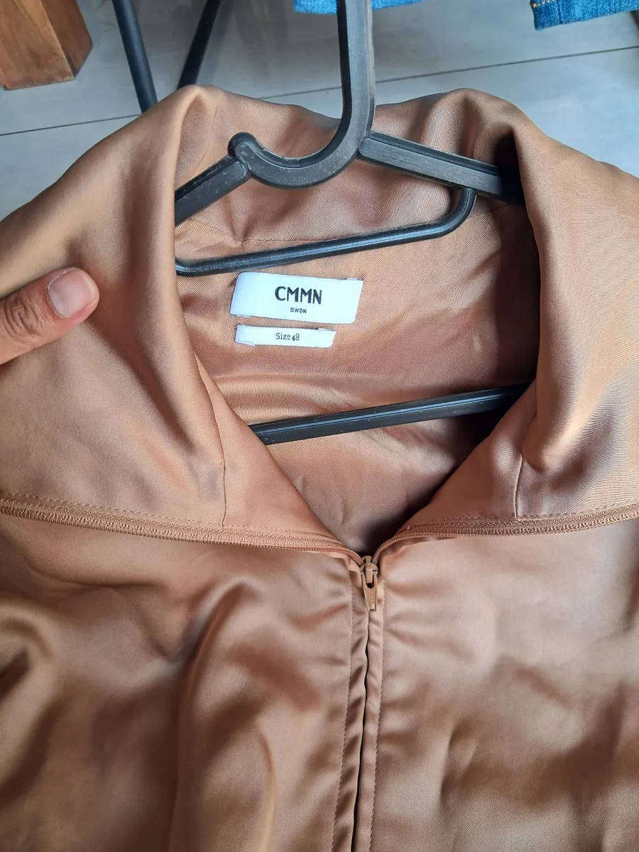 Mens CMMN Sweden satin jacket
