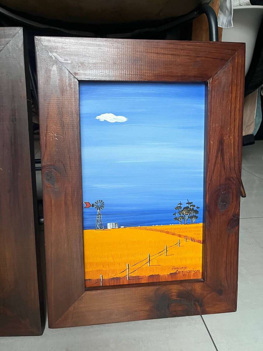 2 x Antoinette Ohlenschlager paintings