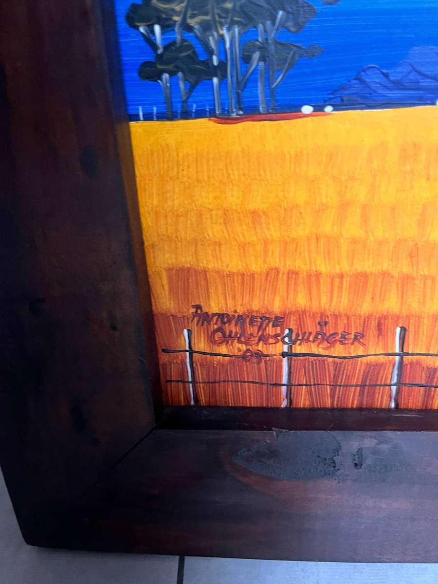 2 x Antoinette Ohlenschlager paintings