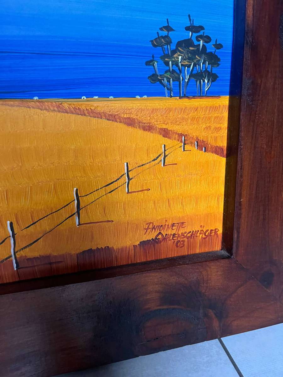 2 x Antoinette Ohlenschlager paintings