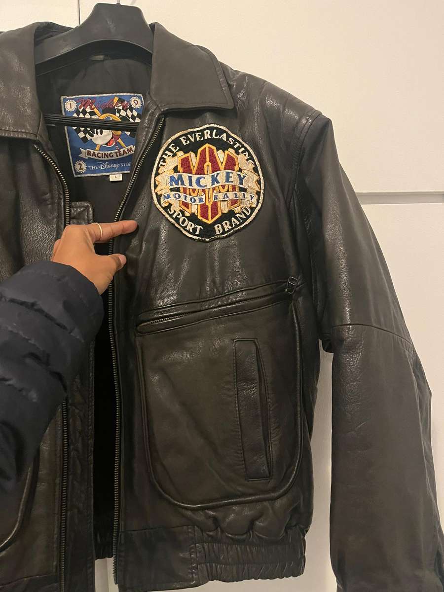 Vintage leather Disney store jacket