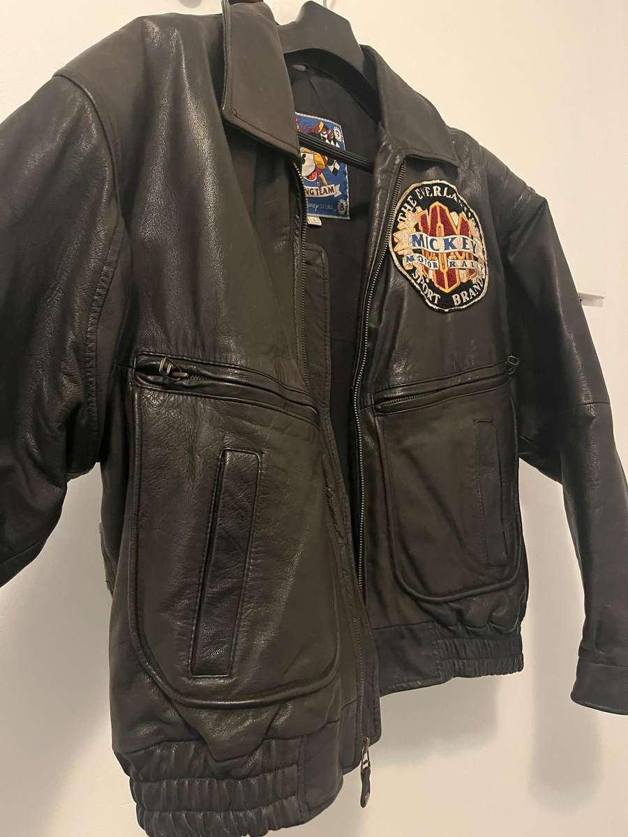 Vintage leather Disney store jacket