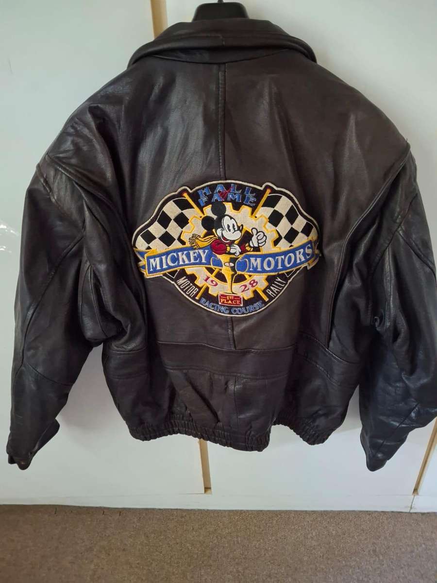 Vintage leather Disney store jacket