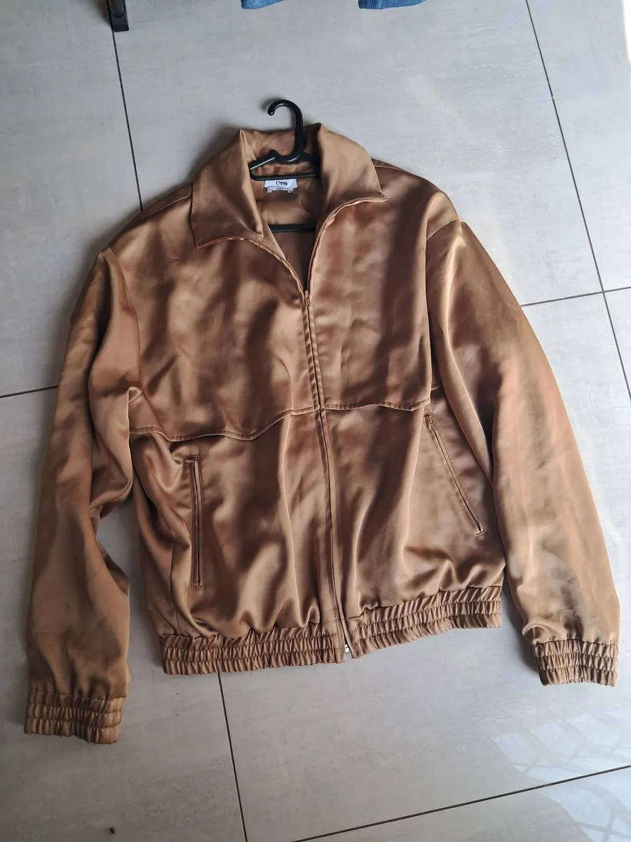 Mens CMMN Sweden satin jacket