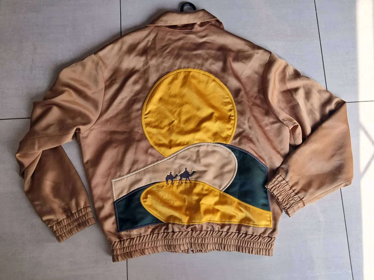 Mens CMMN Sweden satin jacket