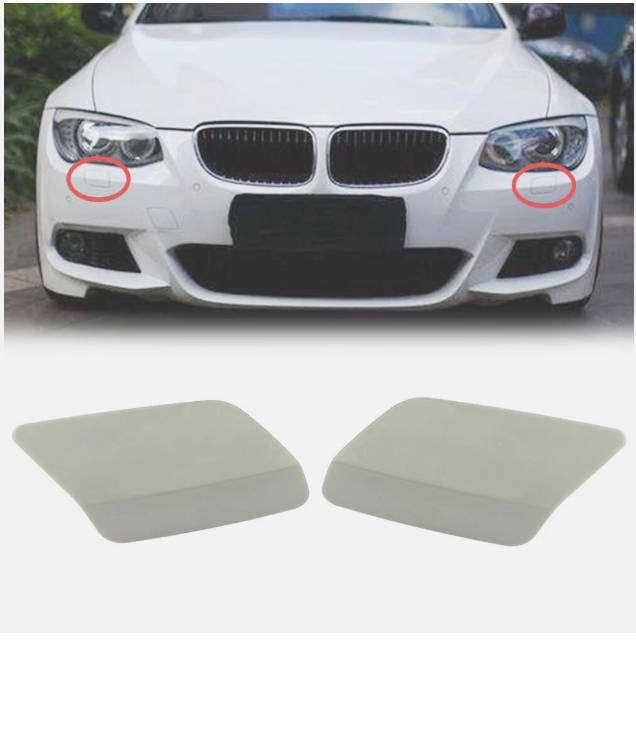 BMW 3 E92 E93 Headlight washer spray nozzle capcover FULL SET