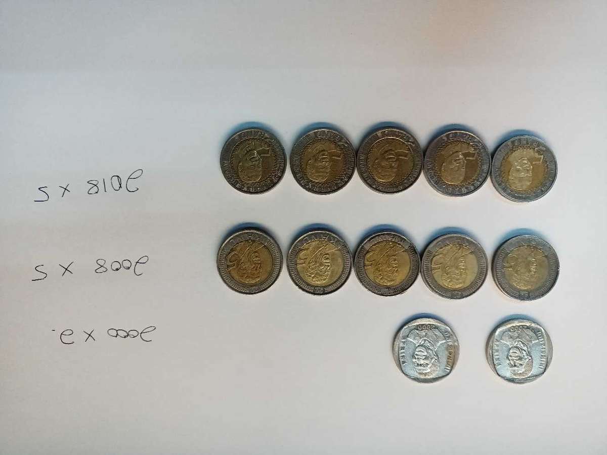 Mandela R5 coins x12
