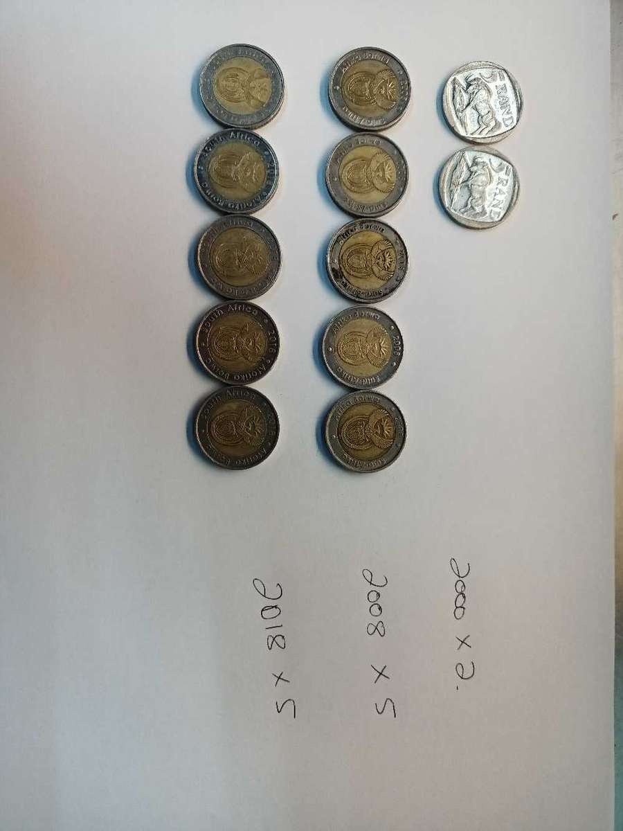 Mandela R5 coins x12