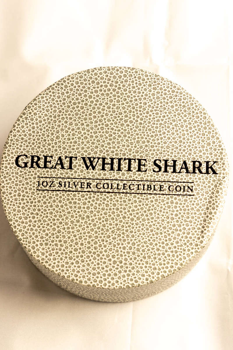 2012 New Zealand Mint Great White Shark 1 oz Silver Coin