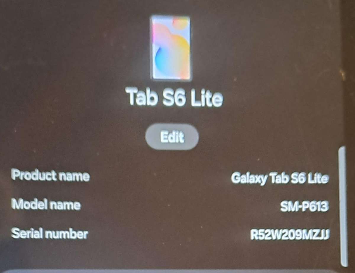 Galaxy TAB S6 Lite 64gig and 4gig Ram