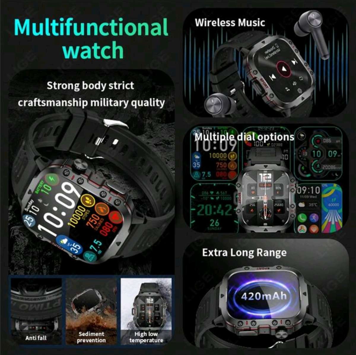 LIGE Smart Watch (In box)