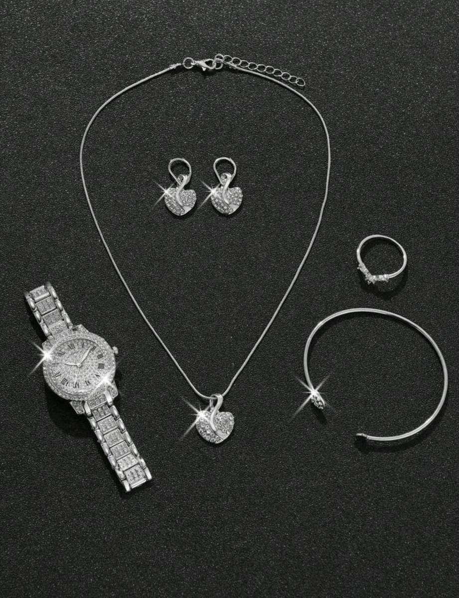 6pcs Gorgeous style women's quartz watch