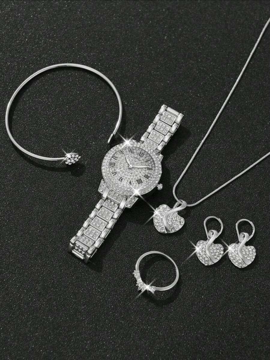 6pcs Gorgeous style women's quartz watch