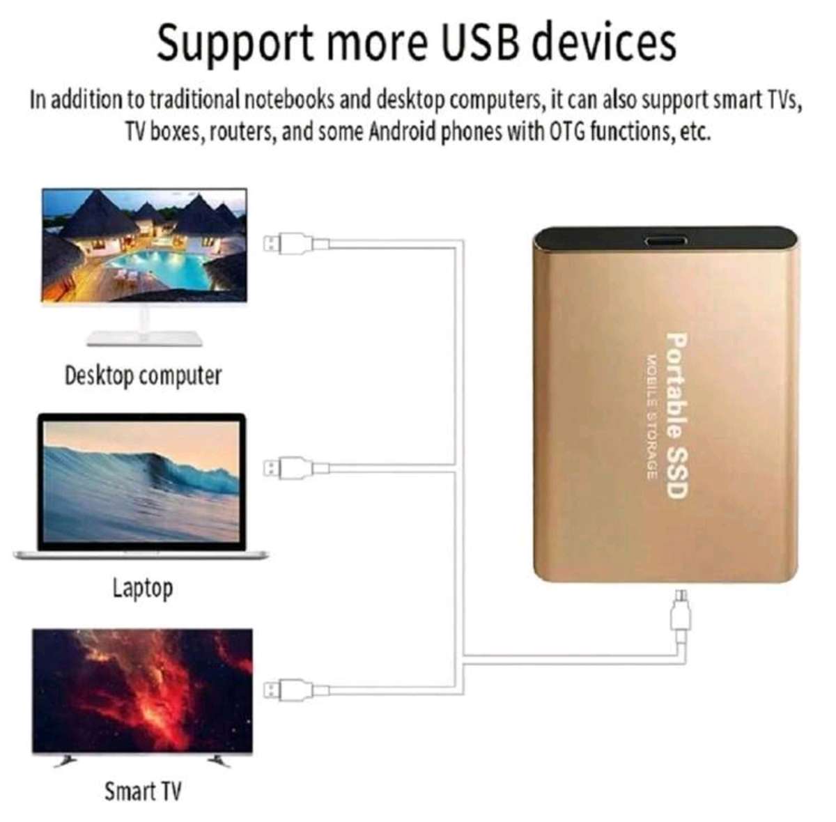 2TB Portable SSD (Black)