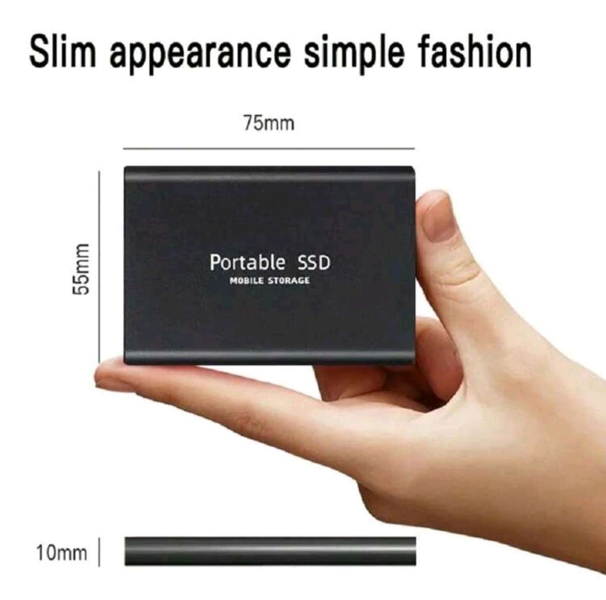 2TB Portable SSD (Black)
