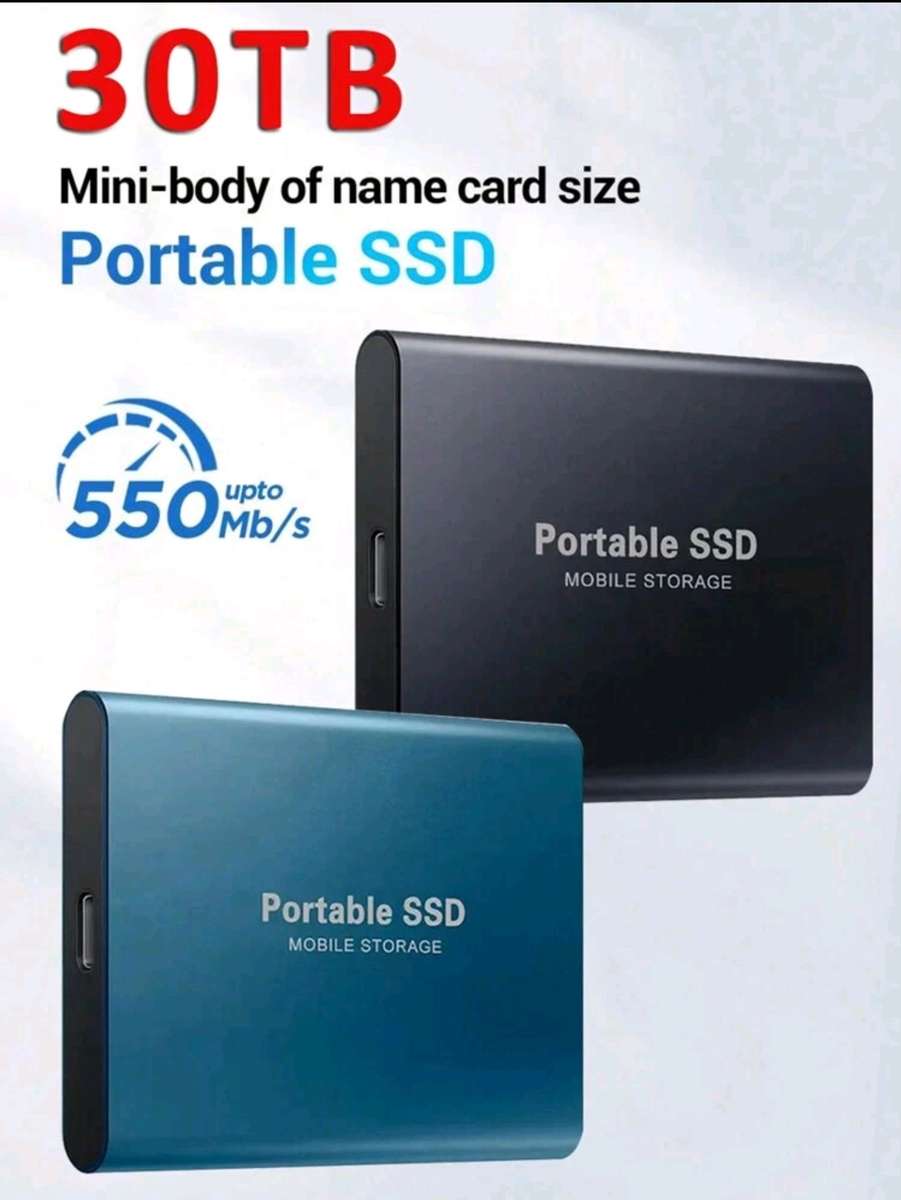 BRAND NEW 30TB Portable SSD External Hard drive