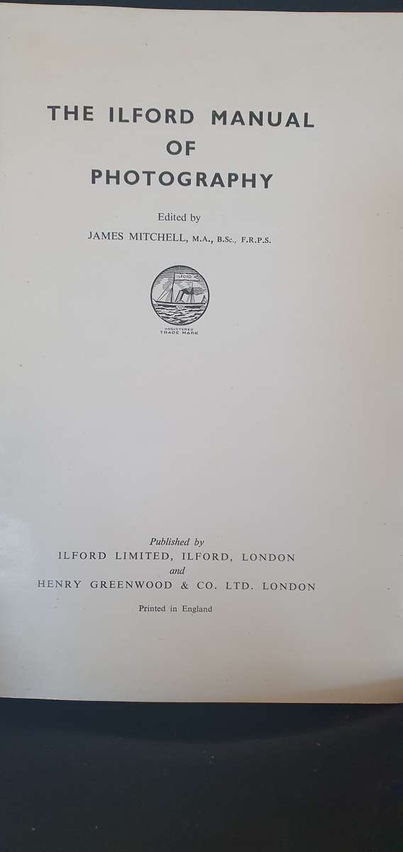 Ilford Manual of Photograpghy