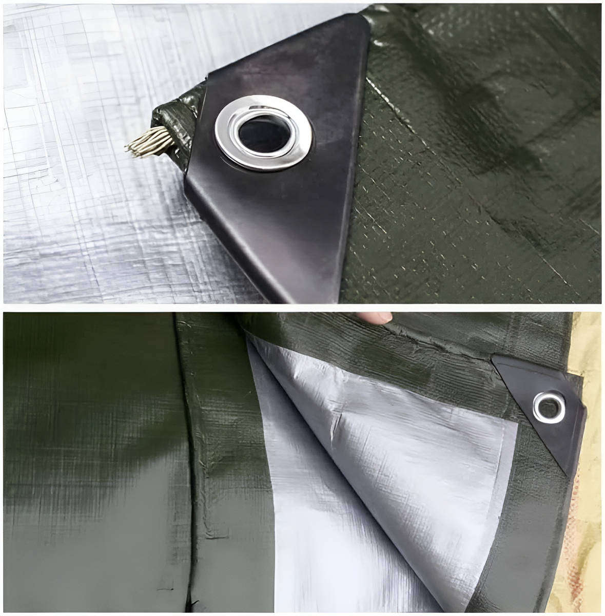 TOXIYA Multi Purpose Waterproof Cover Waterproof Poly Tarp Cover - L- ( 4m x 6m )