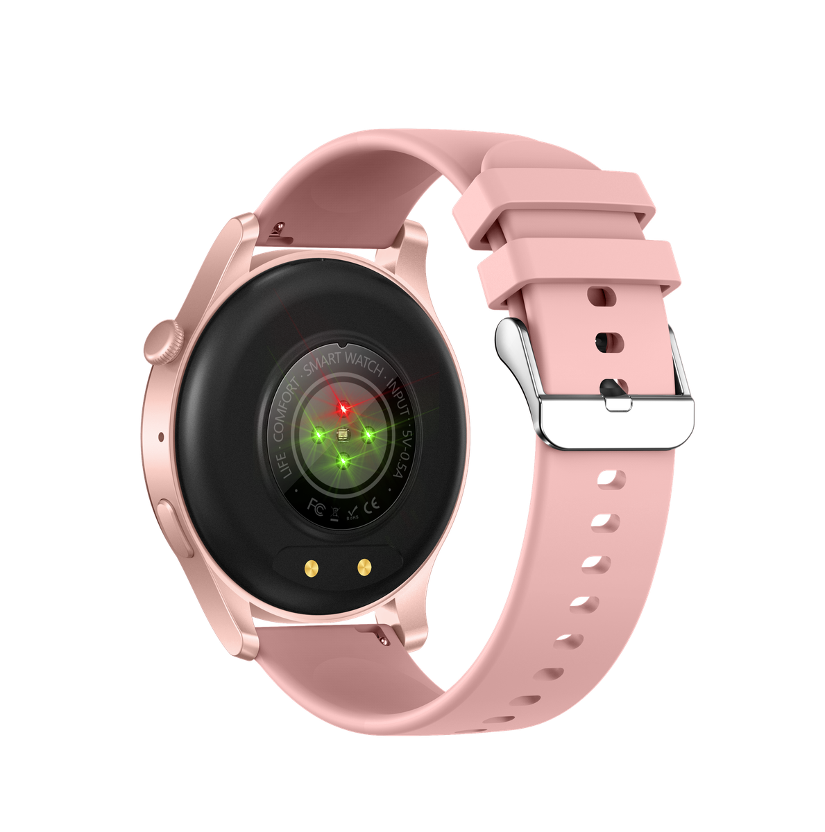 TOXIYA Ultra Smart Watch AI Assistant Sport Tracker for Android/iPhone - Pink