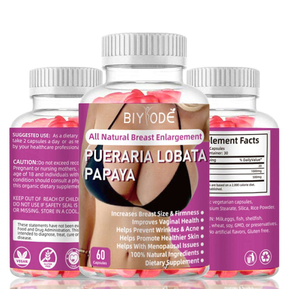 BIYODE Breast Enlargement Supplement, Breast Lift and Fullness