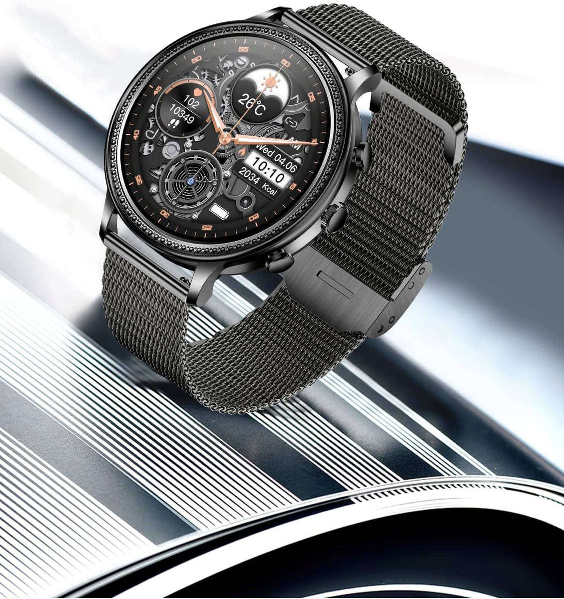 TOXIYA Smart Watch 1.39 Inch Touch Screen IP67 Waterproof