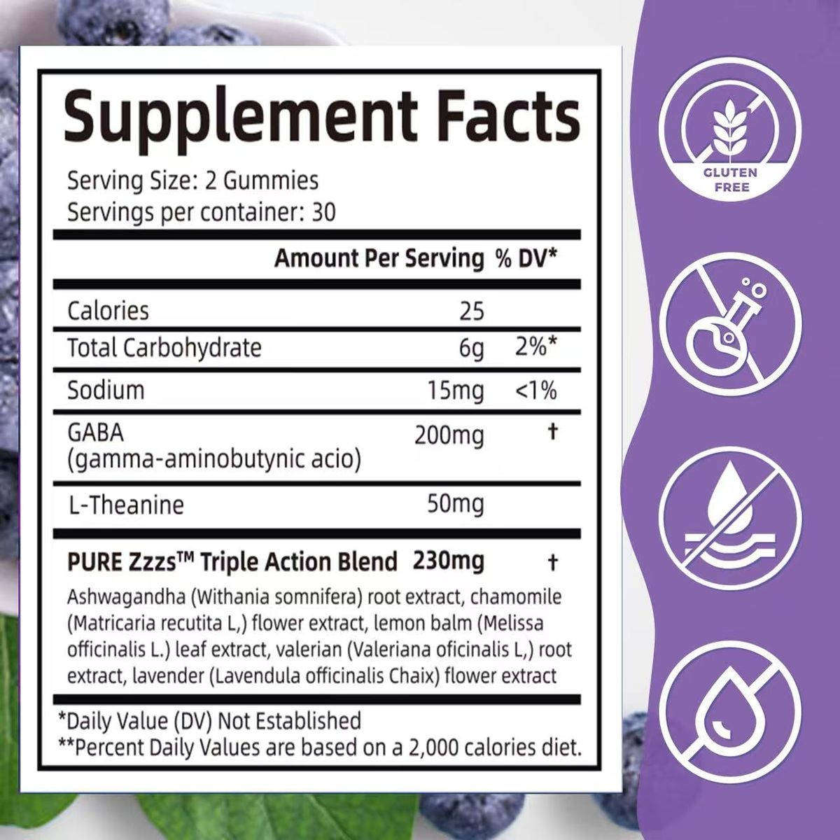Biyode Sleep 60 Gummies Supplements for Adults Calm with GABA