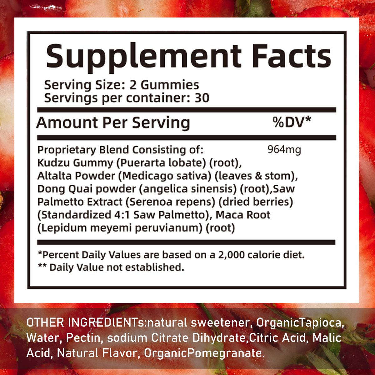 BIYODE AGUAJE GUMMIES 100% Maca, Breast, Butt, Hips Enhancement Gummy,