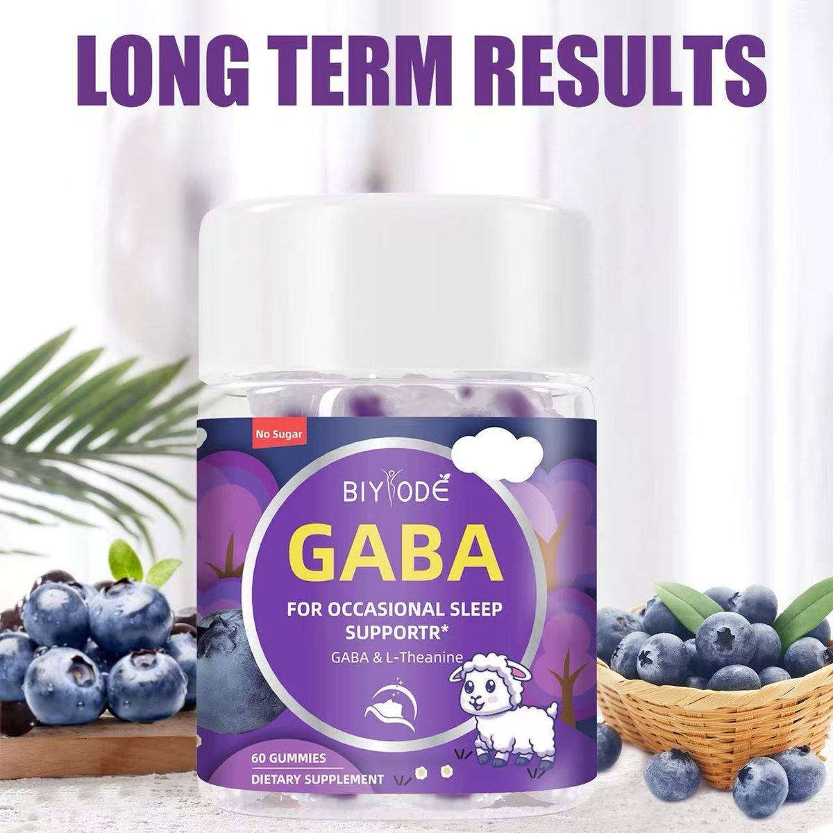 Biyode Sleep 60 Gummies Supplements for Adults Calm with GABA