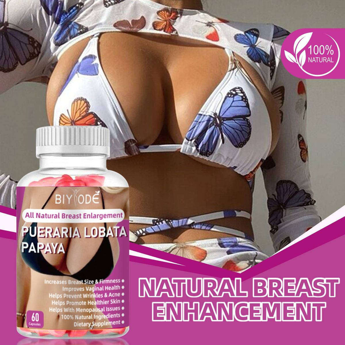 BIYODE Breast Enlargement Supplement, Breast Lift and Fullness