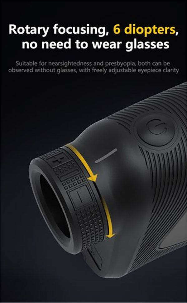 Golf Rage Finder with Slope, 700 Yards Laser Rangefinder 6X Magnification
