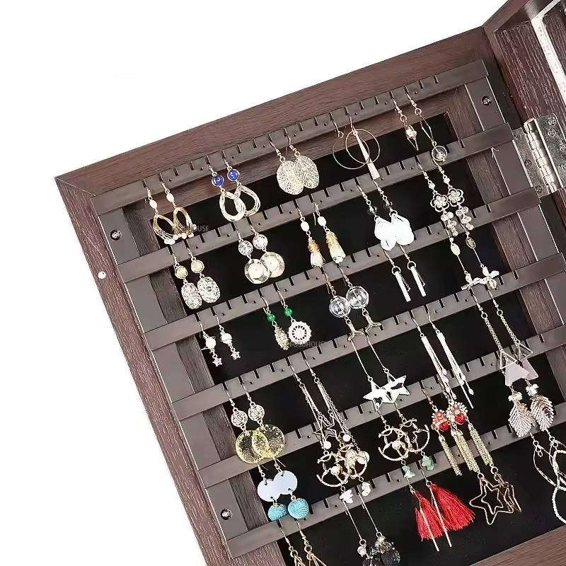 HOMEPOLA Elegant Jewellery Storage Cabinet with Full Length Mirror