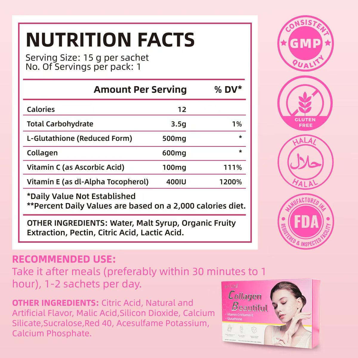 BIYODE Collagen 10 Packs Beauty Jelly, + Enhance Immunity