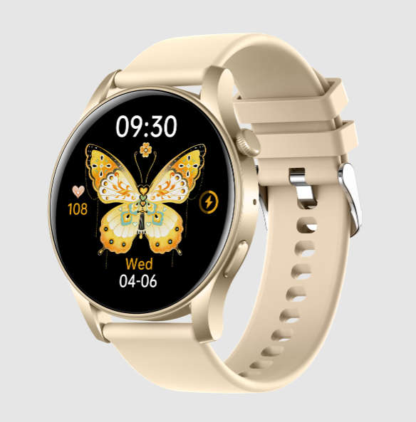 BezosMax KC88 Smart Watch Android/iPhone Fitness AI Assistant Sport Tracker - Gold