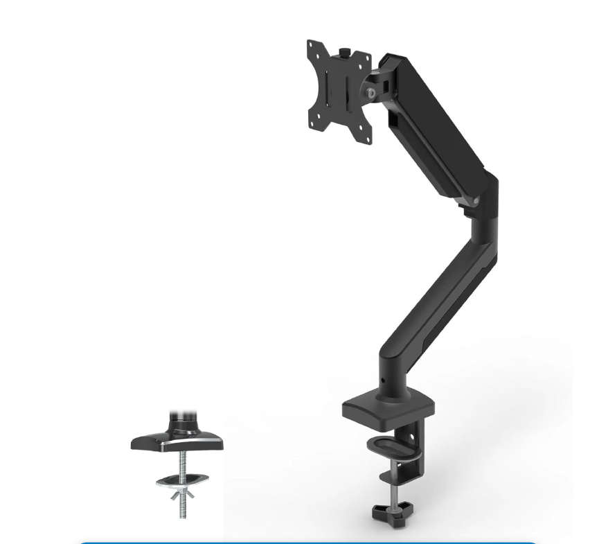 Single Monitor Desk Mount Gas Spring Monitor Arm Adjustable for Max 32-inch