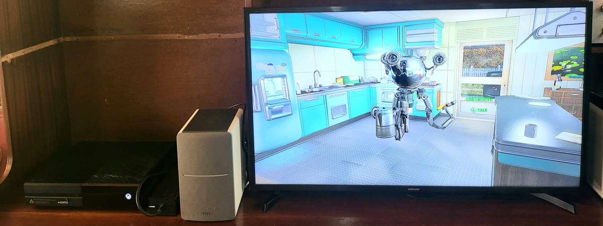 Xbox One Console With Cables, 1 Controller and 2 Games