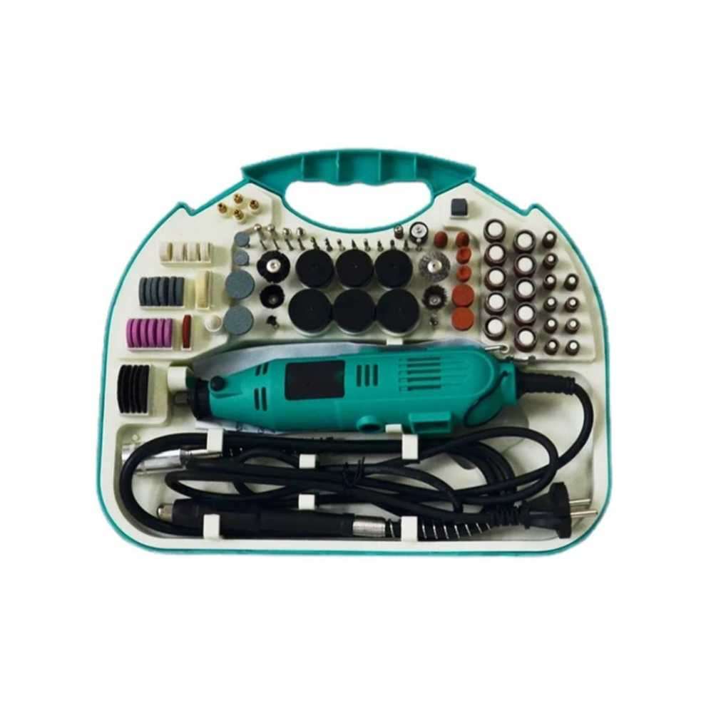 130W Rotary Tool With 211 Piece Accessories & Flexible Shaft Tool Kit