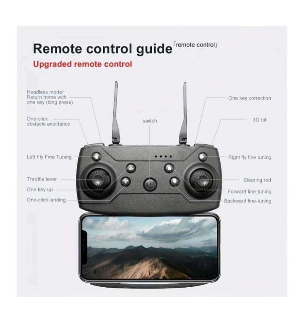 E99 Professional Rechargeable RC Drone With Single Camera