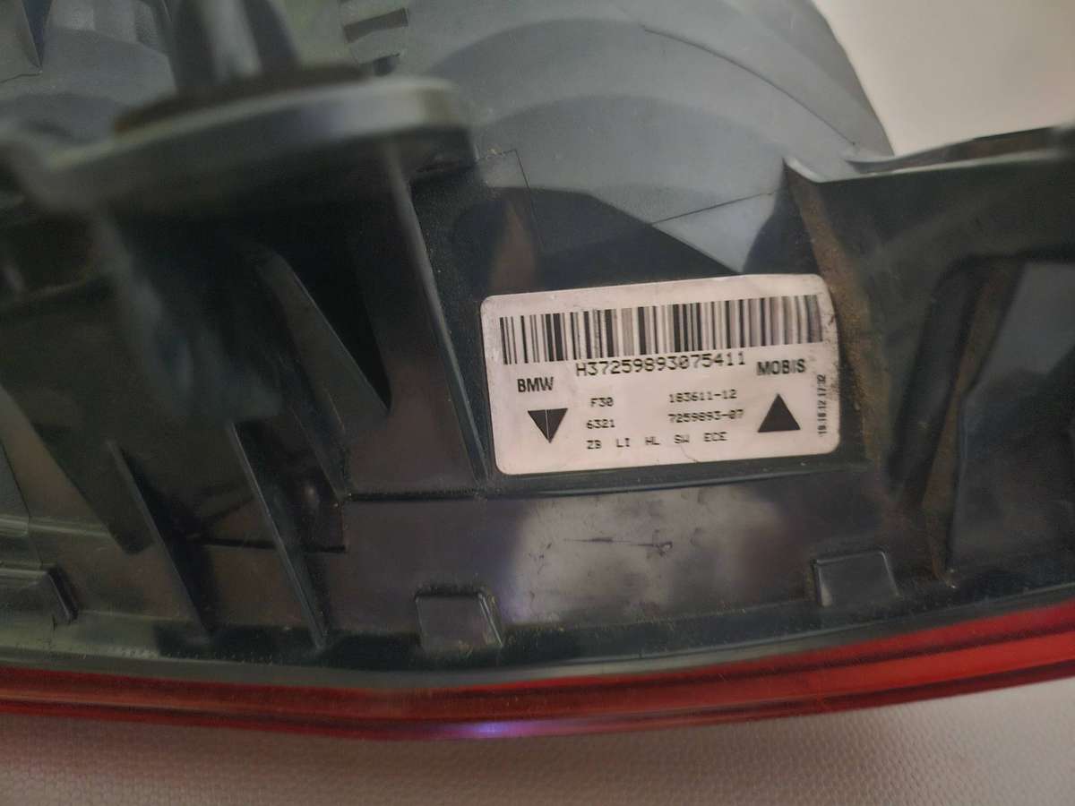 BMW F30 Left Outer Tail Light