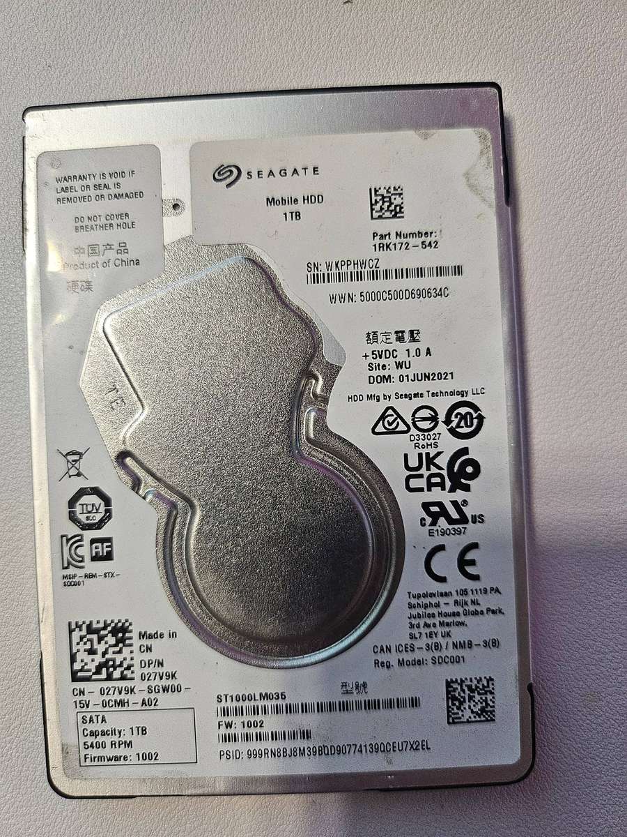 Seagate 1Tb Moblile HDD
