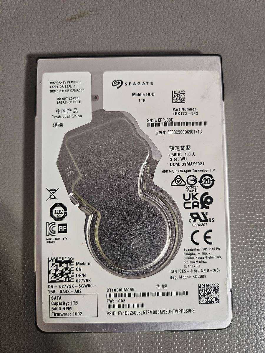 Seagate 1Tb Moblile HDD