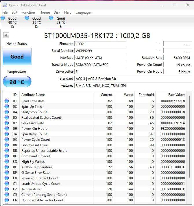 Seagate 1Tb Moblile HDD - Like New