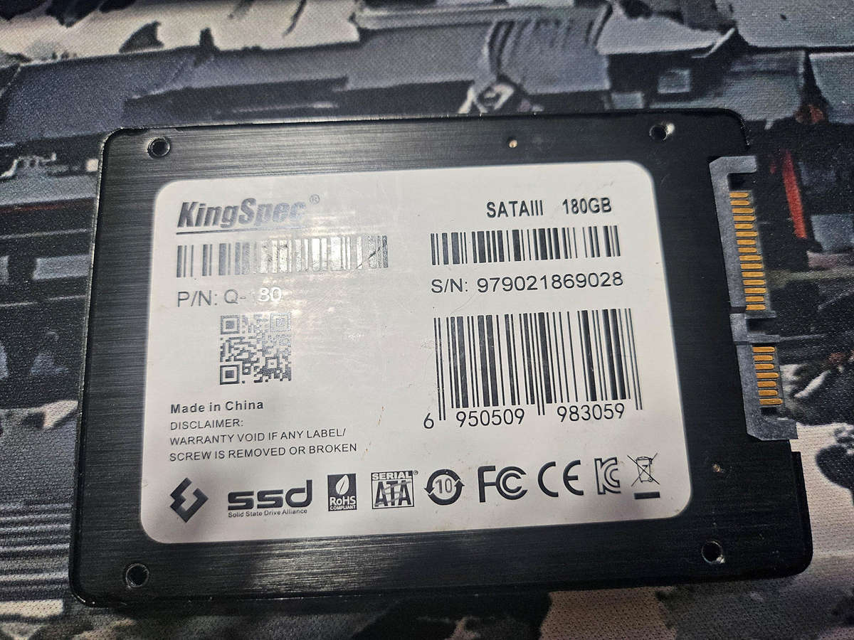 KingSpec 180GB SSD
