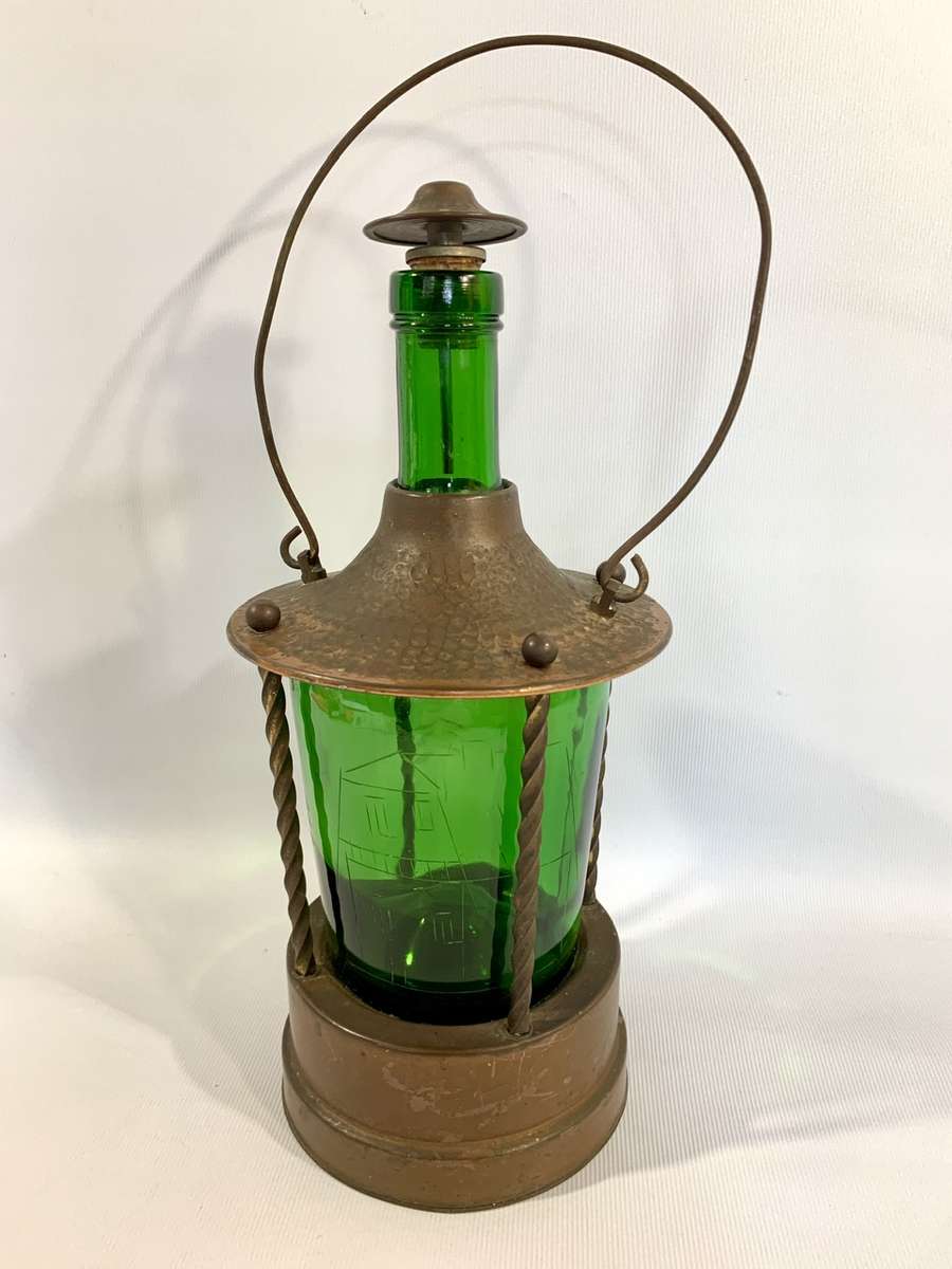 Vintage Music Box - German Made - Functional Decanter encased in Copper Surrounds