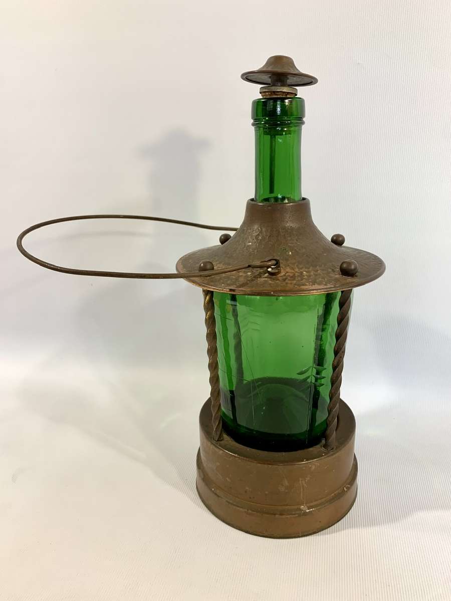 Vintage Music Box - German Made - Functional Decanter encased in Copper Surrounds