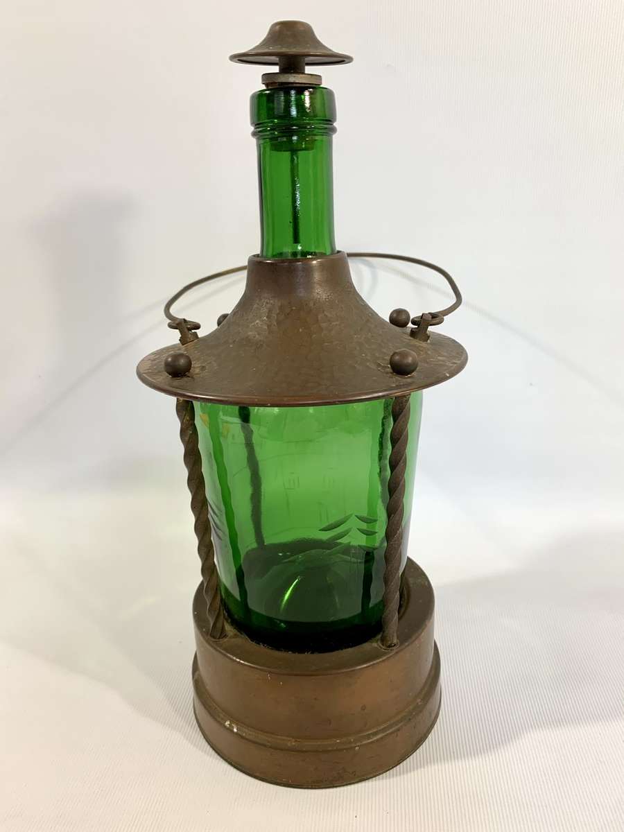 Vintage Music Box - German Made - Functional Decanter encased in Copper Surrounds