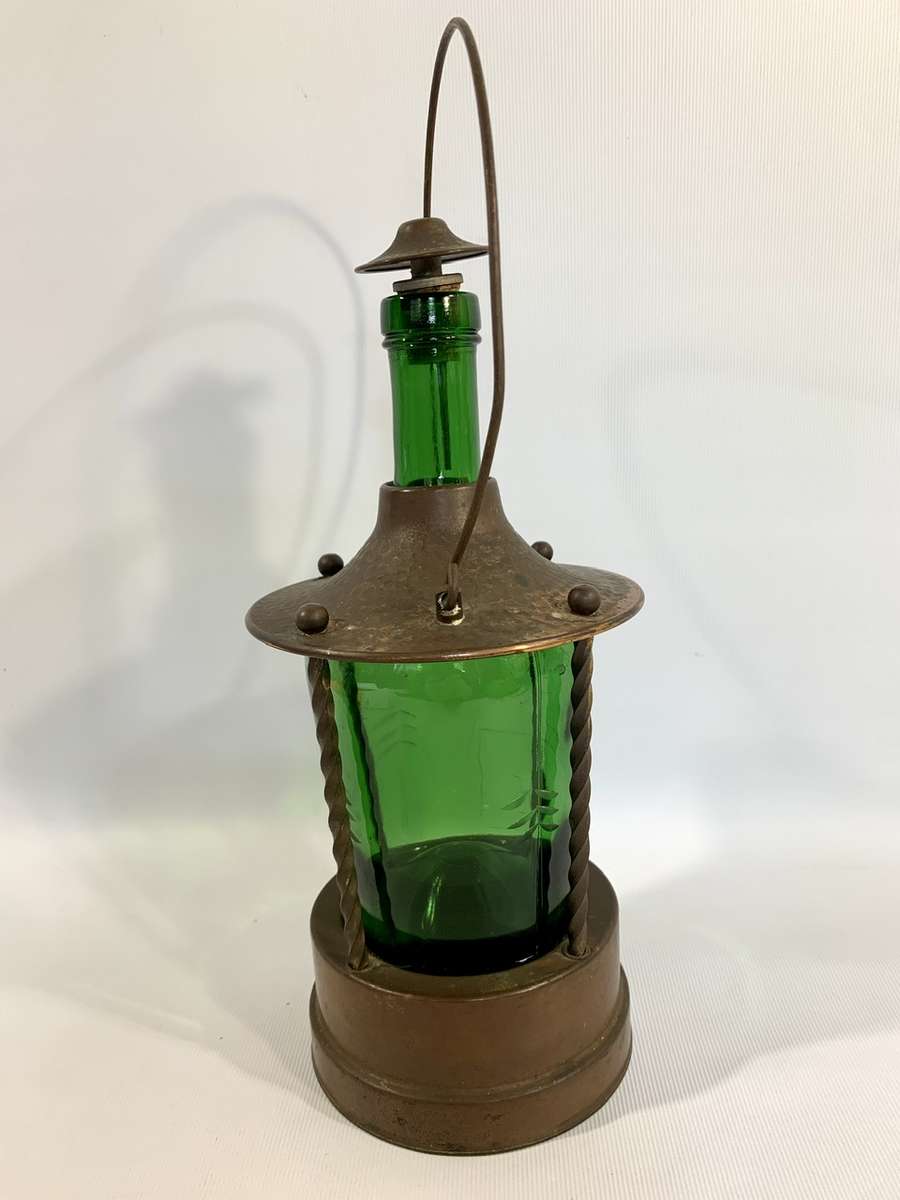 Vintage Music Box - German Made - Functional Decanter encased in Copper Surrounds