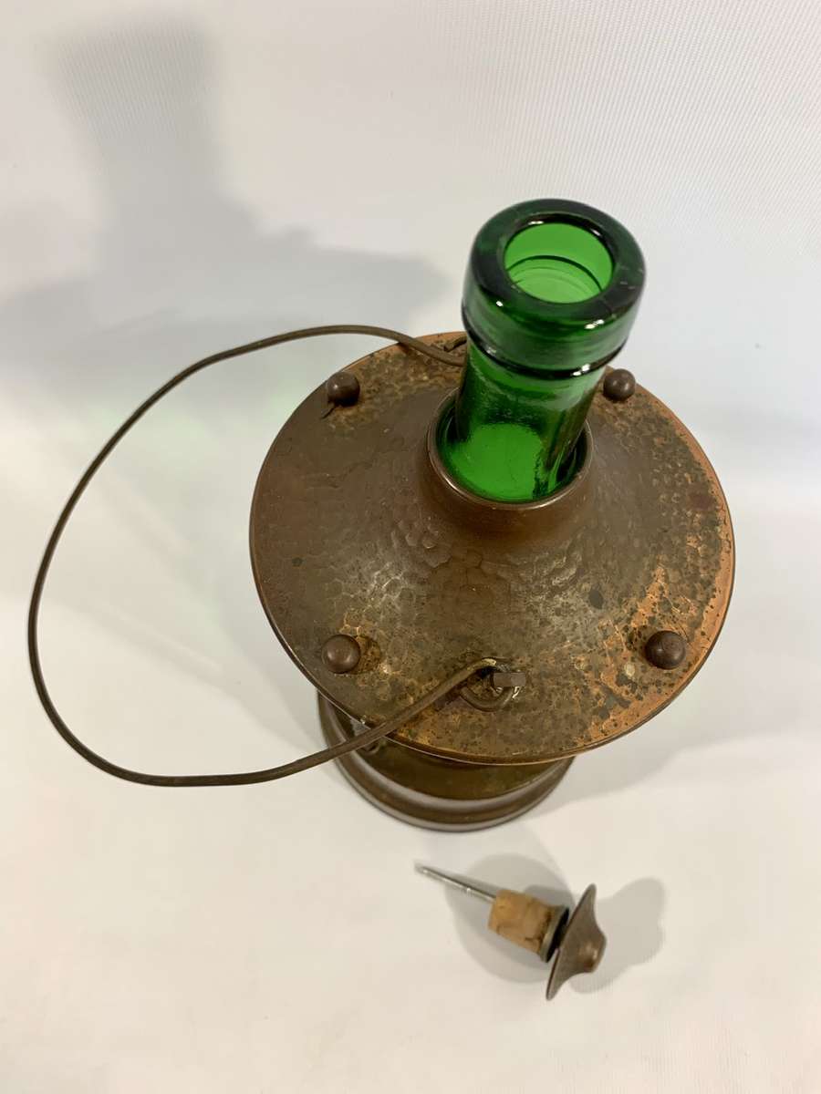 Vintage Music Box - German Made - Functional Decanter encased in Copper Surrounds