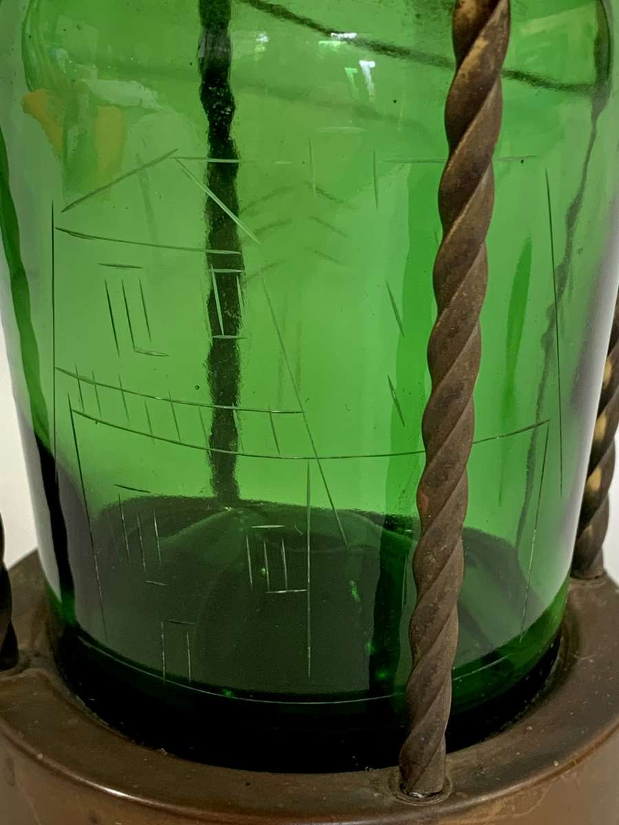 Vintage Music Box - German Made - Functional Decanter encased in Copper Surrounds