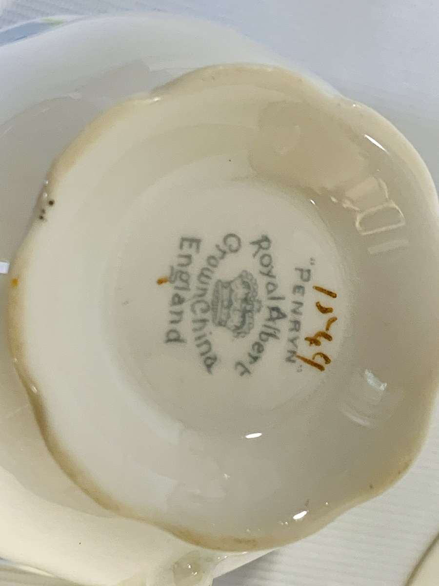 Royal Albert Penryn Cup and Saucer Duo  Vintage English Bone China