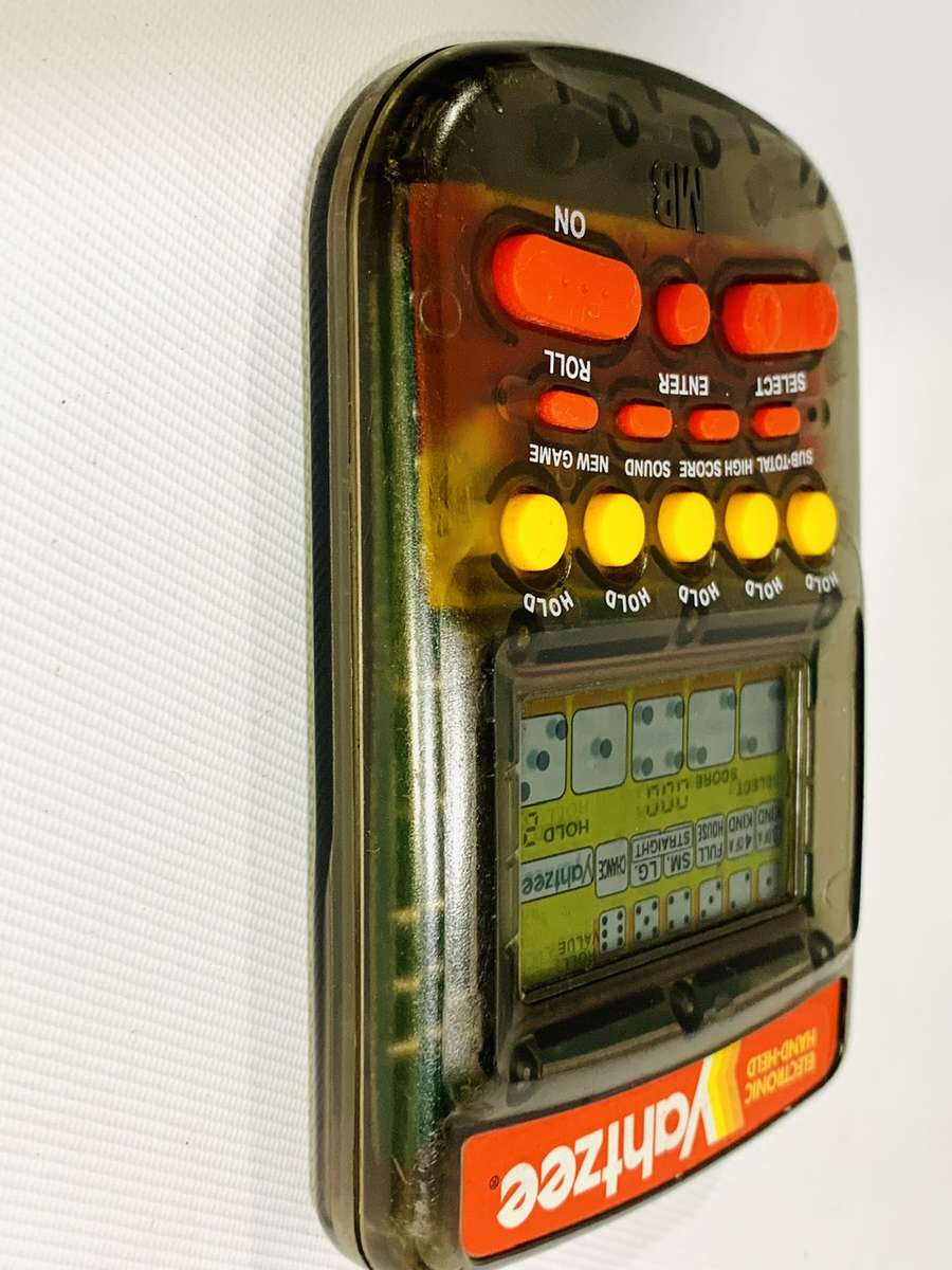 Vintage Electronic Handheld Yahtzee Game by Milton Bradley (MB)  Fully Functional